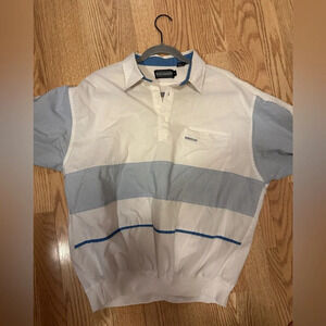 Vintage Striped‎ Members Only Collard Shirt Size Large